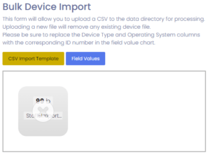 CSV Upload Interface