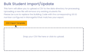 Bulk Student Import/Update Interface